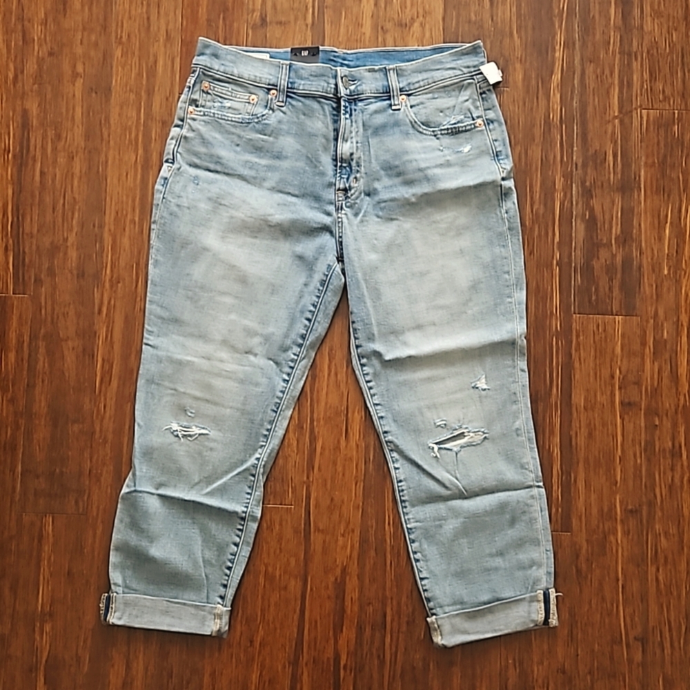 Gap Denim Jeans, 30/10S Girlfriend Mid Rise
